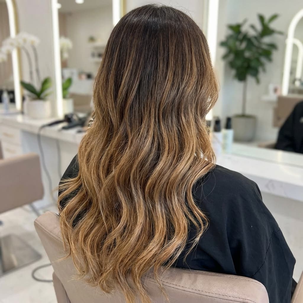 Balayage Ergebnis — natürliche Farbverläufe